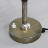 Lampe de bureau Sécession des années 1930, en laiton et verre, Tchécoslovaquie