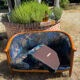 Banquette et fauteuils cabriolets style Art déco