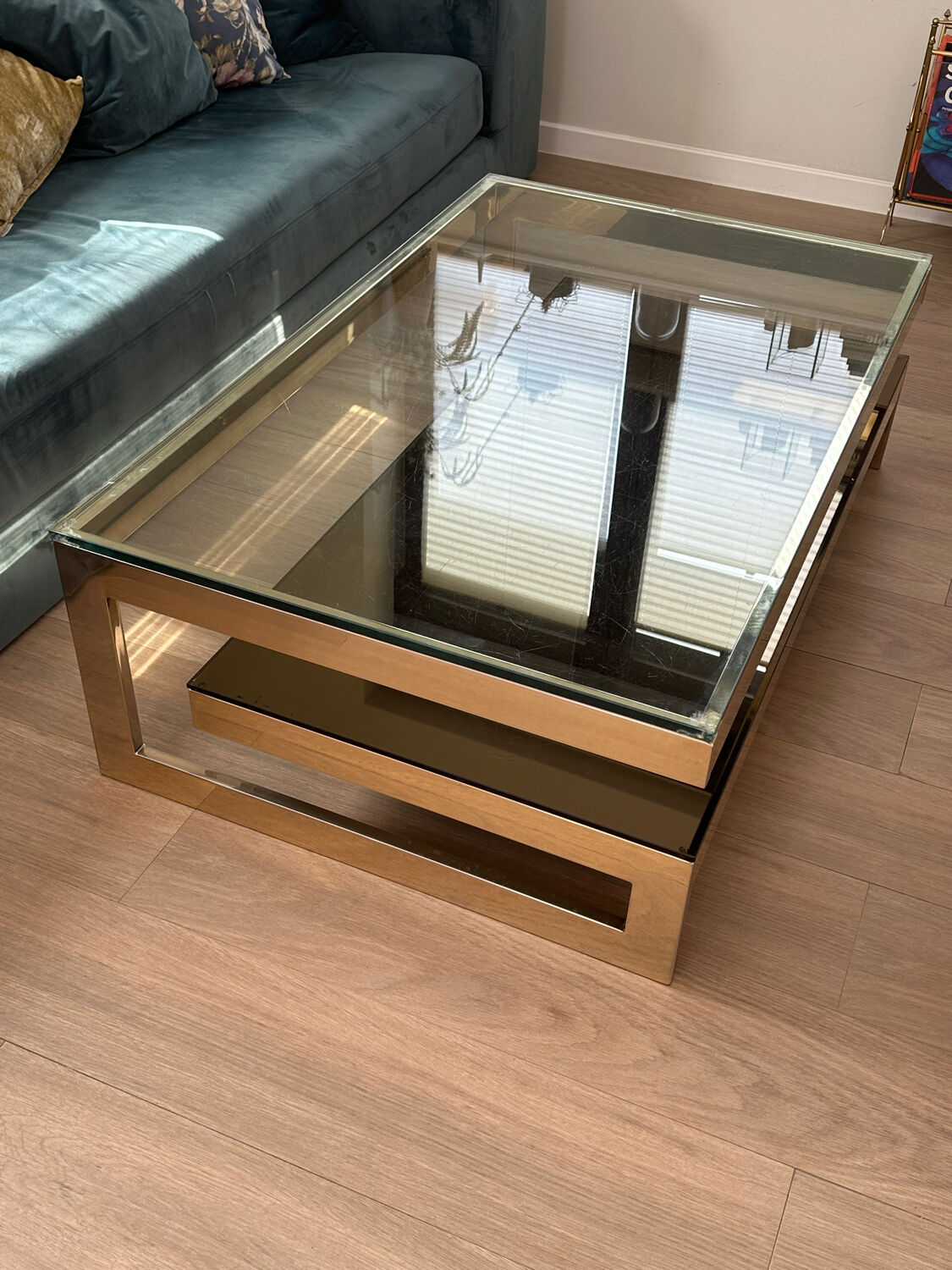 G coffee table by Belgo Chrom vintage 70s