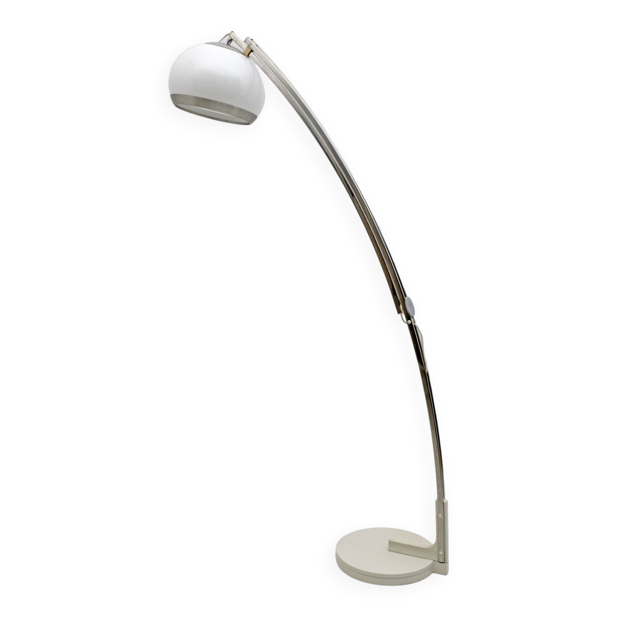 Goffredo Reggiani Modern Italian Extendable Arched Floor Lamp, 1970