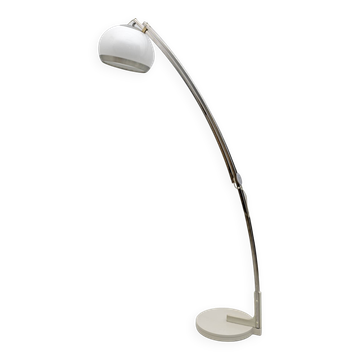 Lampadaire Arqué Extensible Moderne Italien Goffredo Reggiani, 1970
