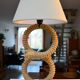 Lampe en corde vintage