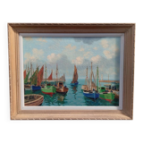 Marine oil on canvas André Labarde