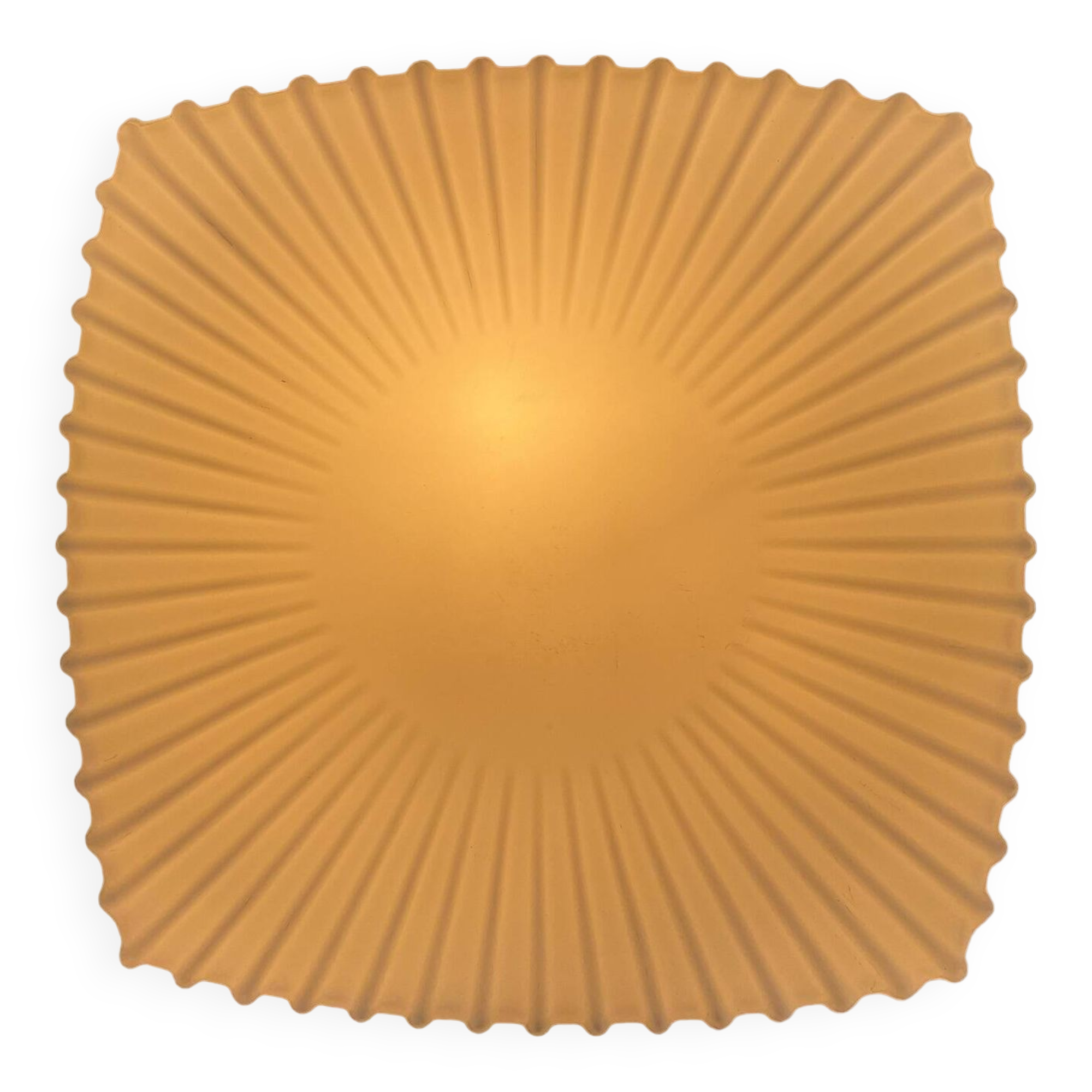 Mid-Century Milk Glass Ceiling Light, Czechoslovakia
