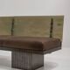 Sculptural Post-Modern Steel Sofa, France 1980s