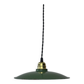 Old green enamel pendant 24.5 cm