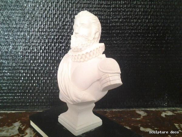 Bust in cast plaster, Henry IV