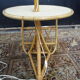 Lampadaire porte revues en rotin