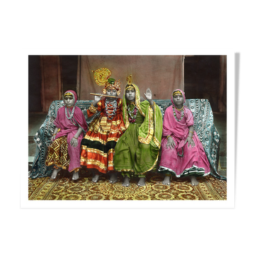 Photographie ancienne colorée Rajasthan vers 1920