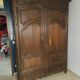 Lorraine wardrobe in solid oak from the 18th century.