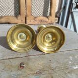 Pair of brass candlesticks