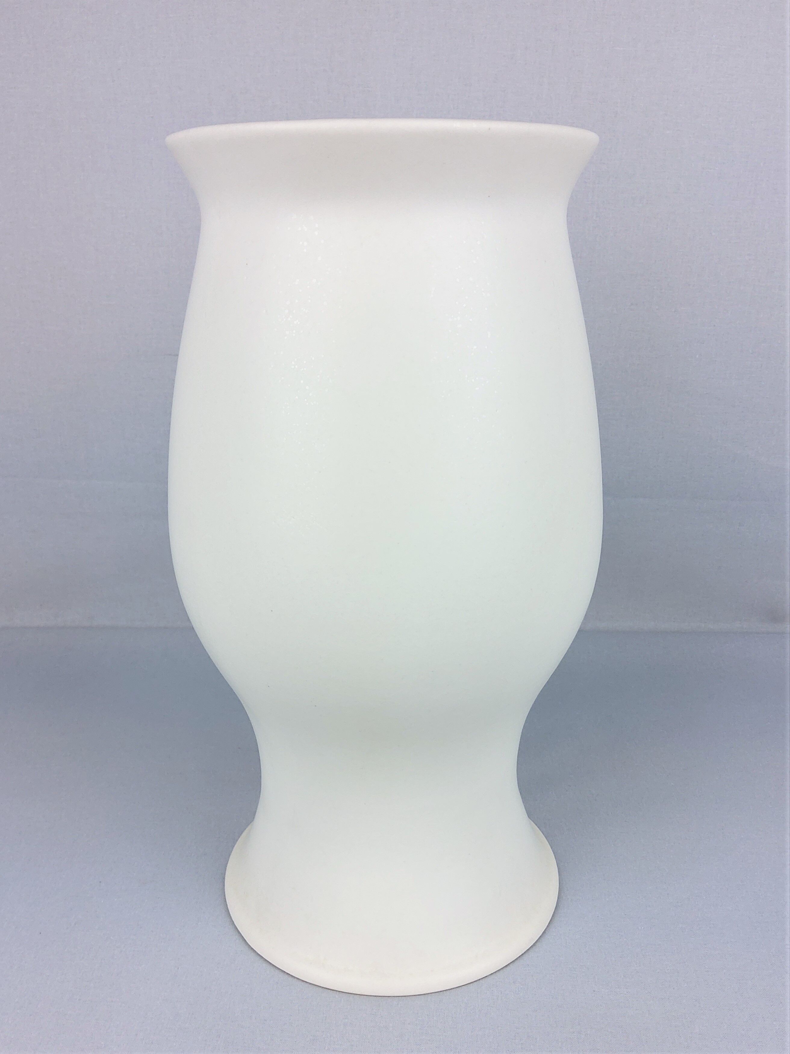 Vintage 1970 Franco Pozzi white ceramic vase