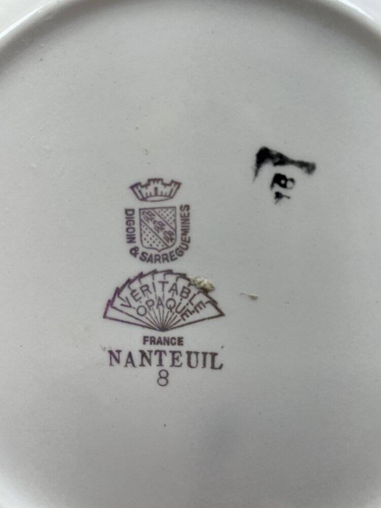 12 deep plates Digoin & Sarreguemines Nanteuil