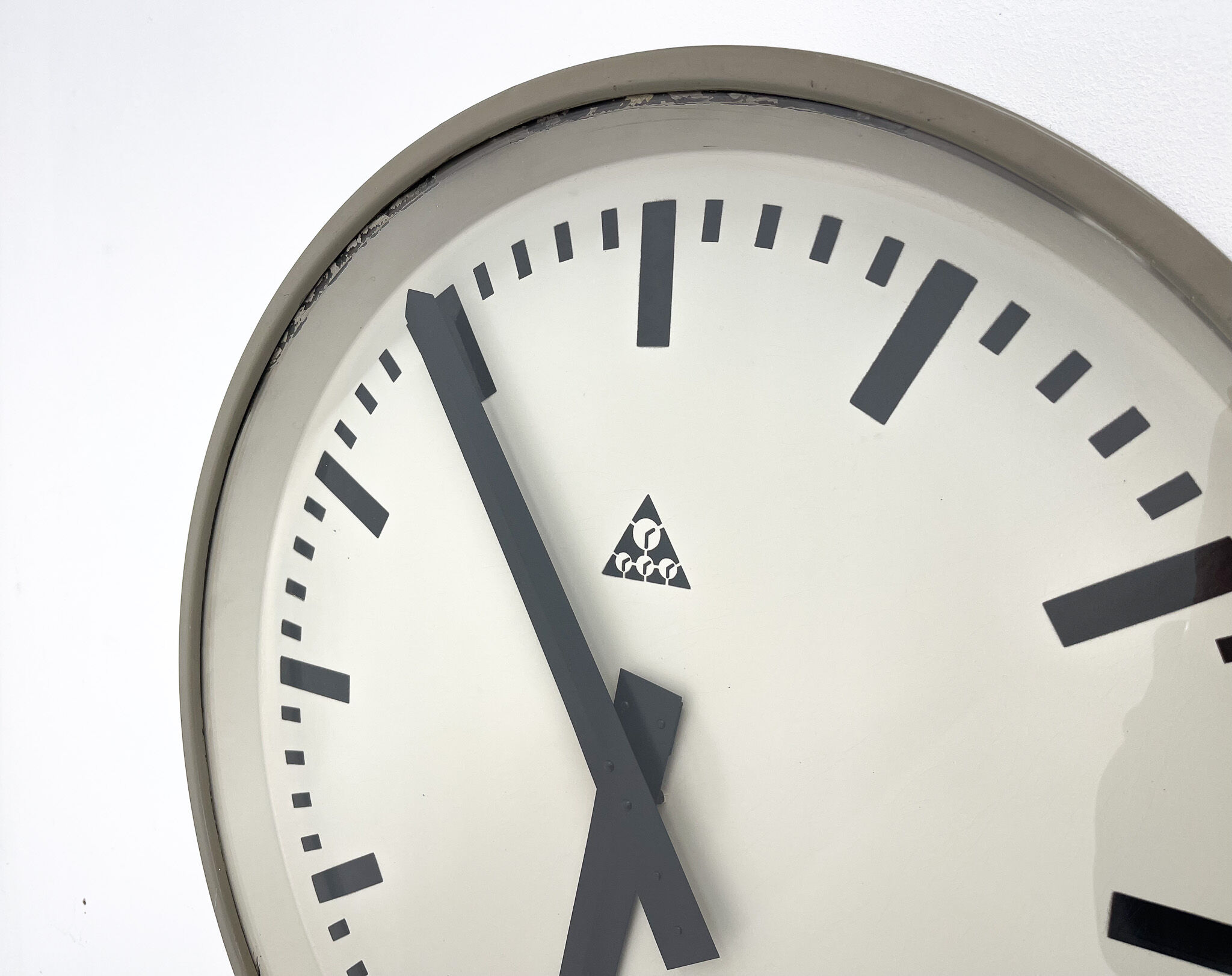 Large Vintage Industrial Wall Clock by Pragotron, 1950's