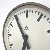 Large Vintage Industrial Wall Clock by Pragotron, 1950's