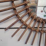 Rattan sun mirror from the 70s