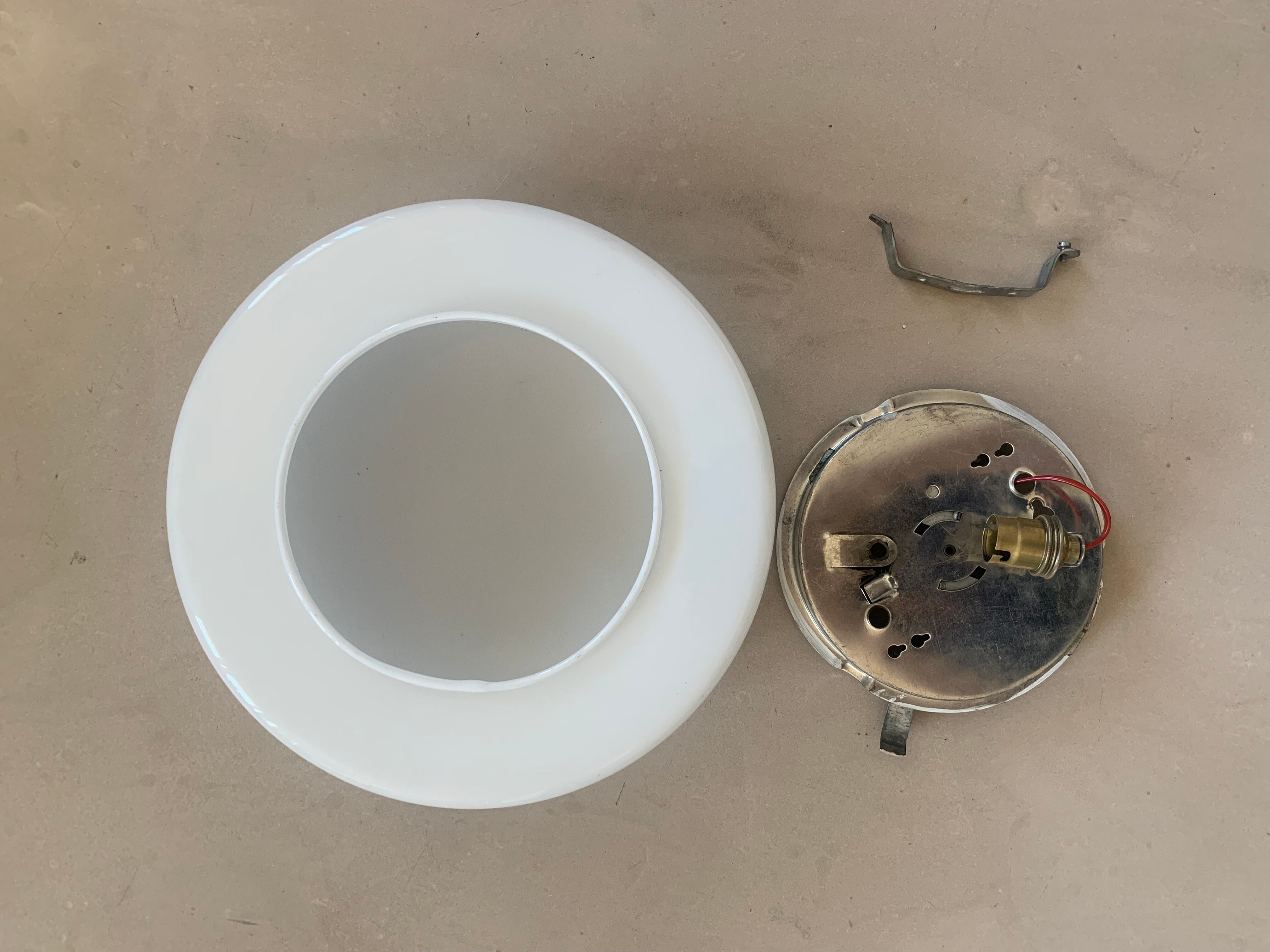 Ceiling lamp opaline D28cm