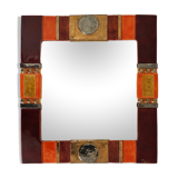 Miroir céramique Marion de Crécy pour l'atelier Mithe Espelt