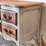 Walnut crossbow chest of drawers