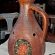 Ceramic lamp with enamel and glass inclusions