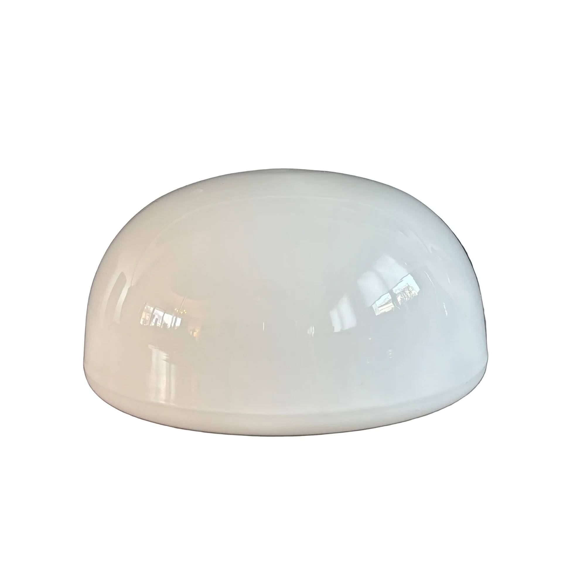 Plafonnier / applique demi-sphère en verre blanc - Ref 1364