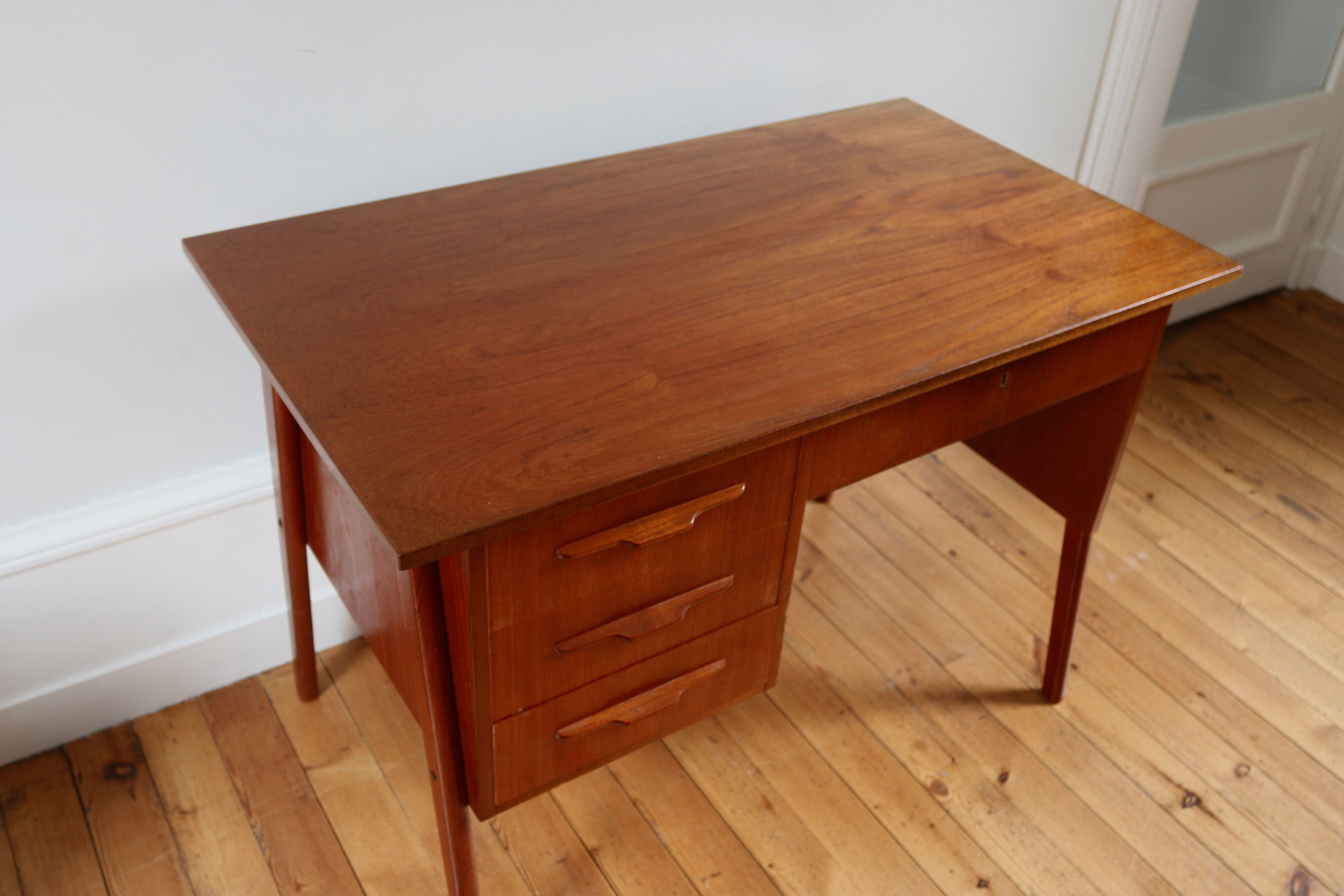 Scandinavian vintage teak desk 1960