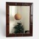 Mid-Century Spanish Wood Wall Mirror– Castilian Style, 1950s