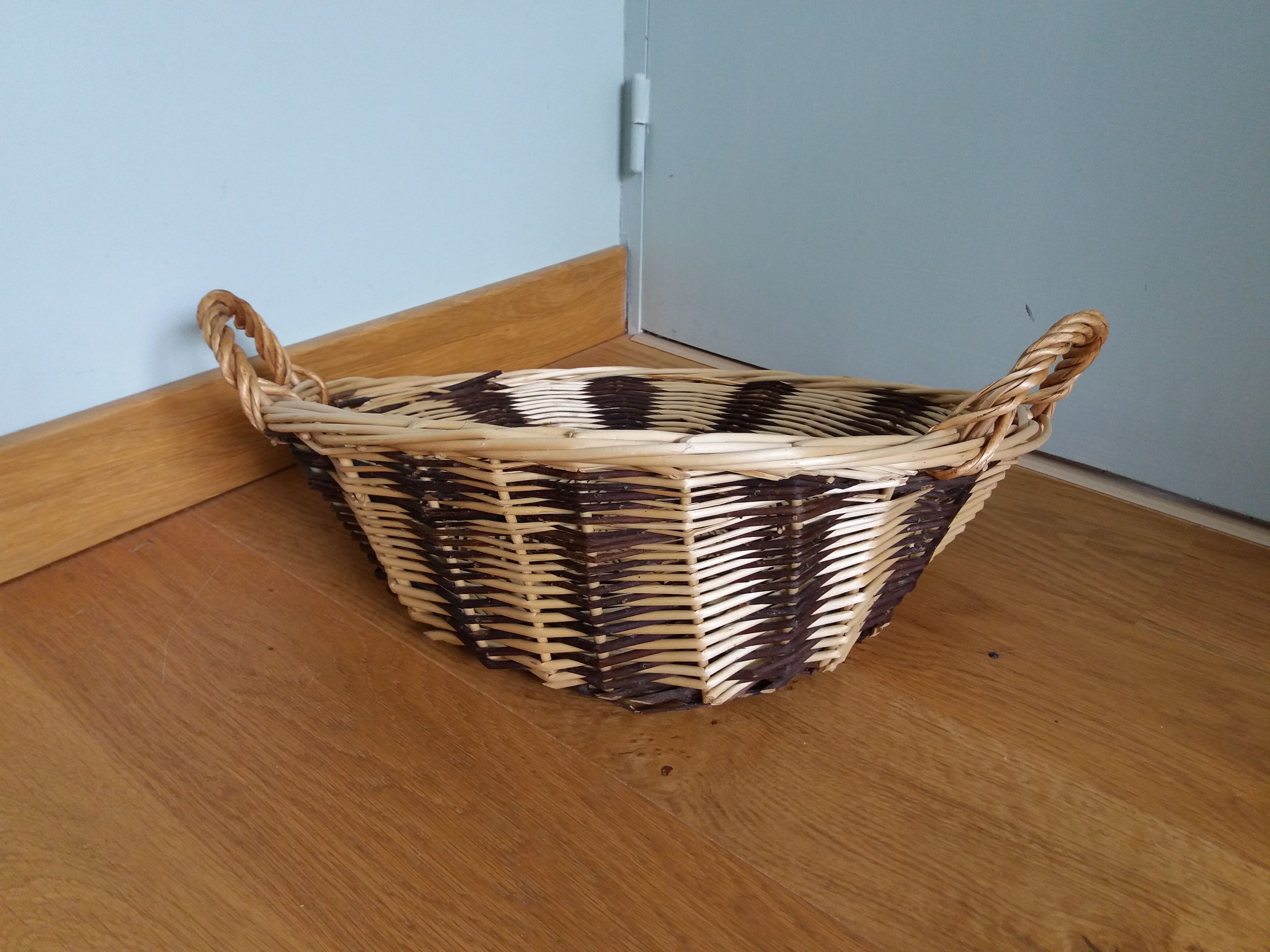 Panier de présentation rond en osier