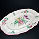 Lunéville Keller & Guerin, oval dish, Streetlight with polychrome flowers, 41×29
