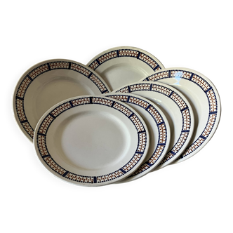 6 assiettes à dessert - Service Claire