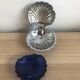 Shell butter dish 1950 with its blue cup