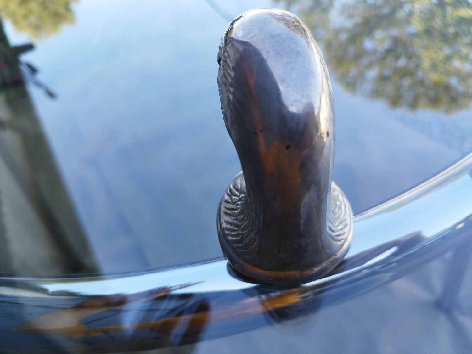 Silver metal duck head bottle opener