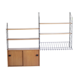 Wall shelves string, caisson and door reviews teak 1960