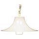 Lampe à suspension blanche, design danois, années 1970, fabricant : Fog & Morup