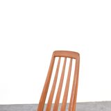Teak & Wool Eva Dining Chairs by N. Koefoed for Koefoed Hornslet, 1960s