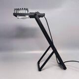 1970s Gorgeous Black Table Lamp "Sintesi" by Ernesto Gismondi for Artemide. Made in Italy