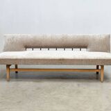 1970's German wooden sofa / daybed