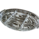 Former compartments in glass dish