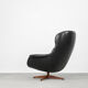 Swedish Modernist Leather Swivel Lounge Chair from Selig Imperial, 1970s
