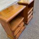 2 tables de chevet en pin massif style Louis XIV