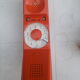 Old vintage orange phone contempra new