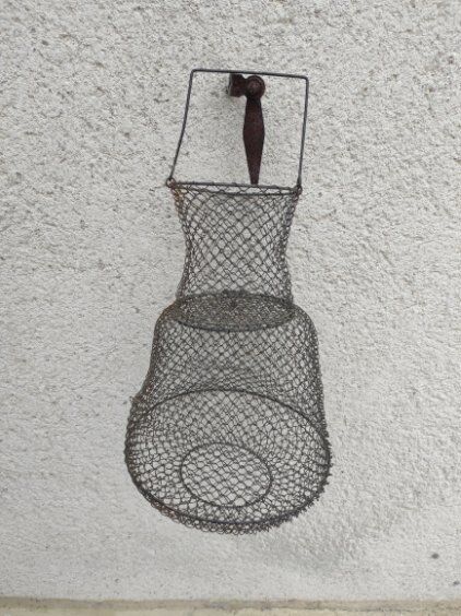 Vintage iron basket