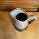 Vintage flamed ceramic barrel-shaped pitcher by revol, 0.5l