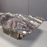 Vintage grey marble coffee table, 1970s