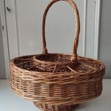 Vintage Wicker Portable Bar