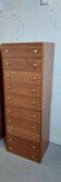 American walnut chest of drawers, 1980