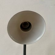Vintage red and black metal desk lamp