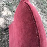 Bordeaux velvet english armchair