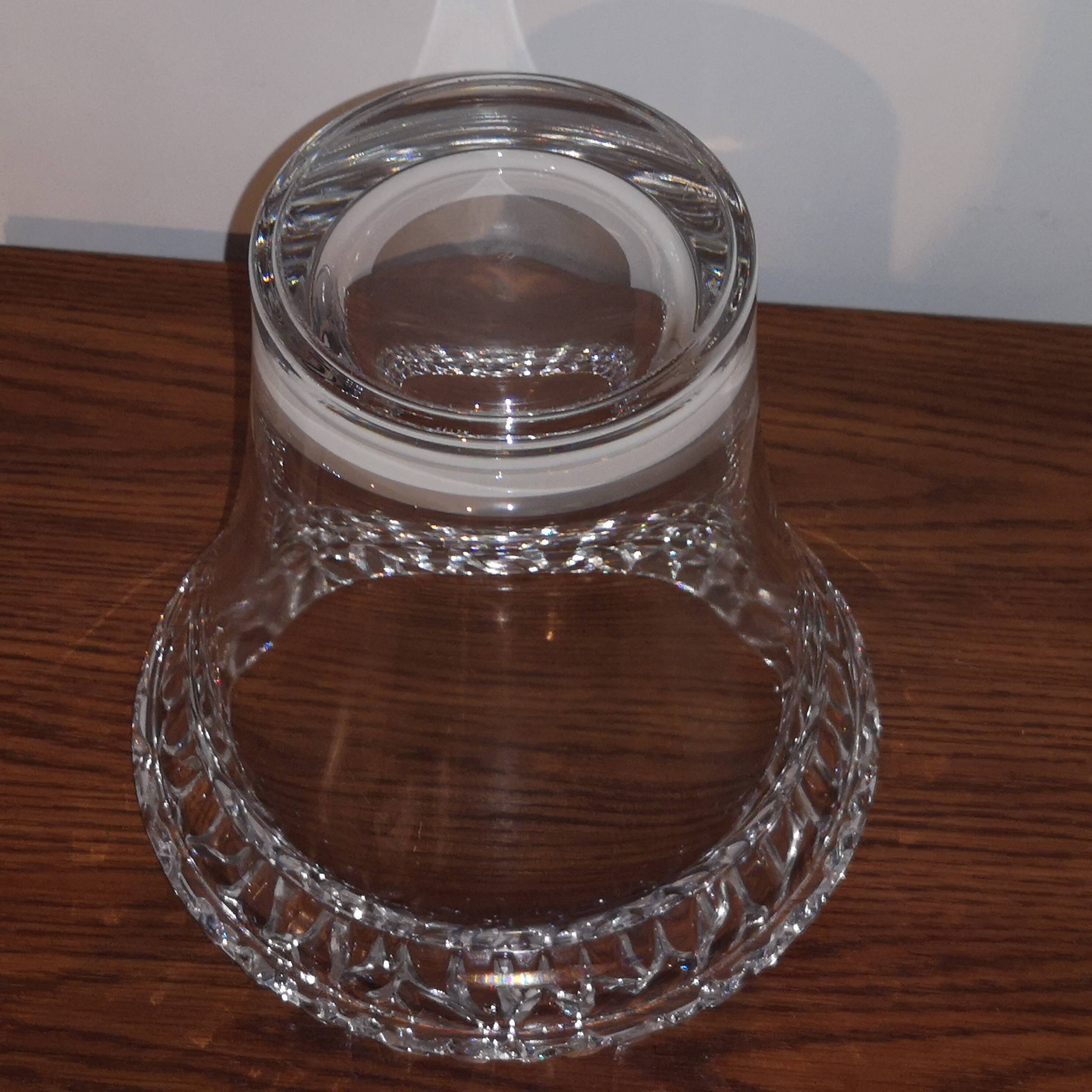 Mikasa germany vintage crystal champagne bucket cooler vase