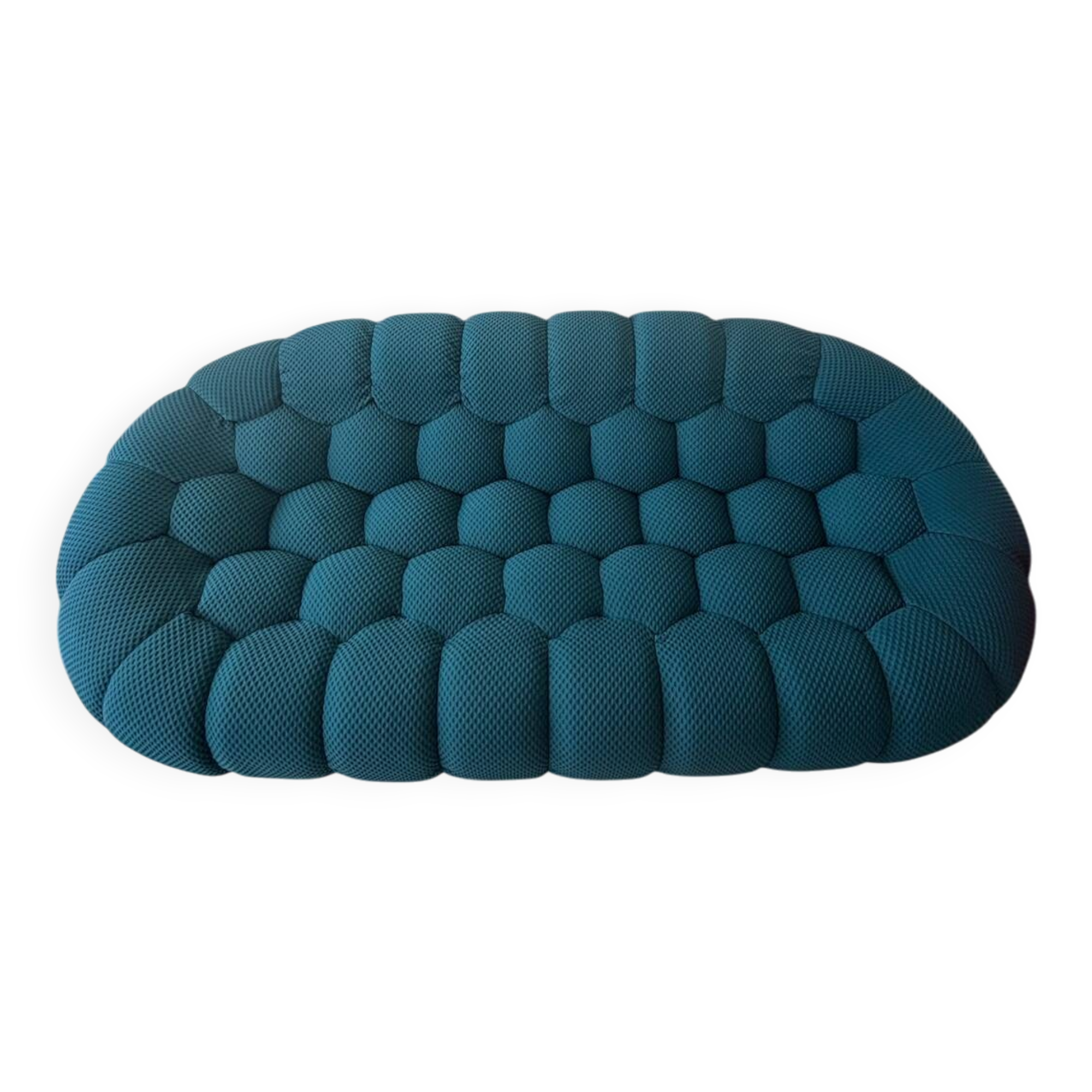 Canapé bubble bleu turquoise